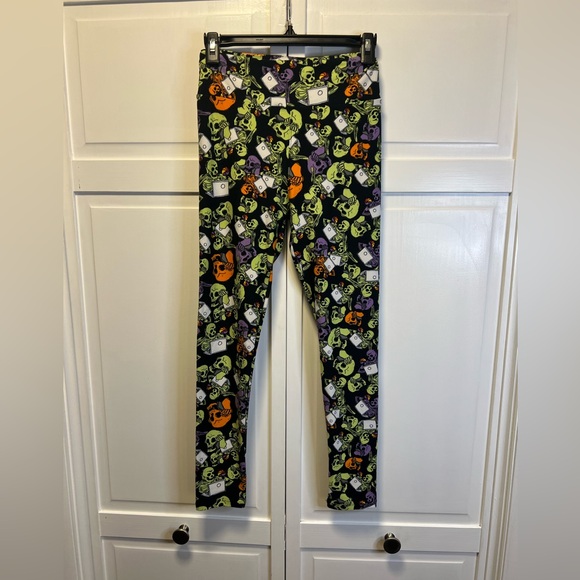 LuLaRoe Halloween Skeleton Leggings Size One Size Color Multicolor - Picture 1 of 8